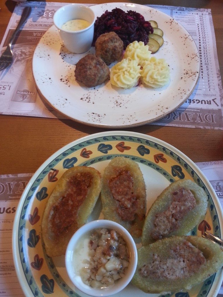 Restorano "Forto dvaras" Klaipėdoje patiekalai.